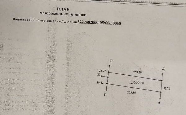 Продам участок в пригороде Киева Гореничи