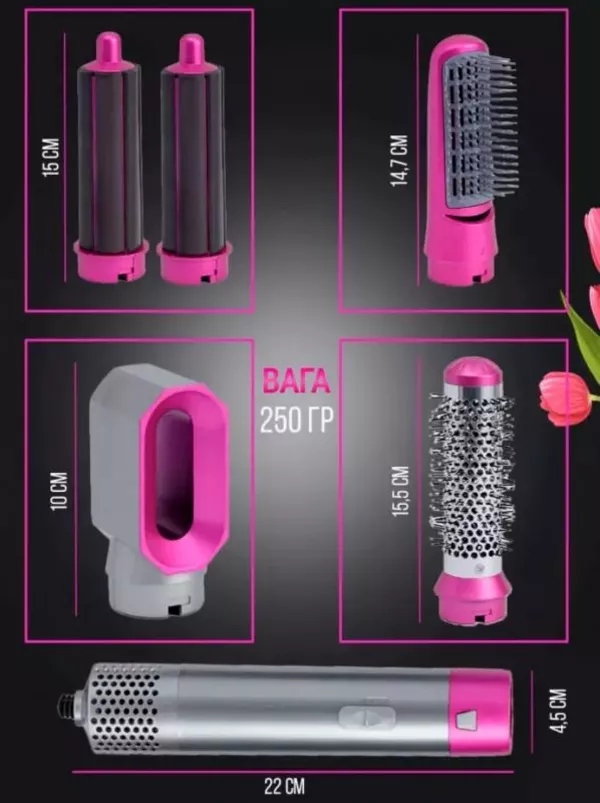 Подарунок для коханої: Стайлер Hot Air Styler 5в1 — краса і догляд 2