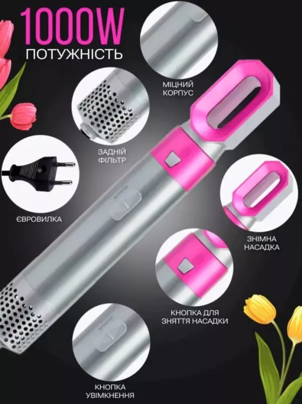 Подарунок для коханої: Стайлер Hot Air Styler 5в1 — краса і догляд 5